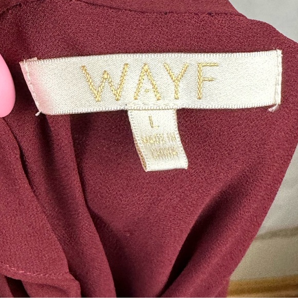 WAYF Marion Tie Neck Sleeveless Blouse Size Large - Picture 9 of 9